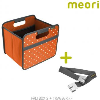 Classic Faltbox Small Orange-Mandarine – 32 × 26,5 × 27,5 cm, stabiler Polyester‑Set
