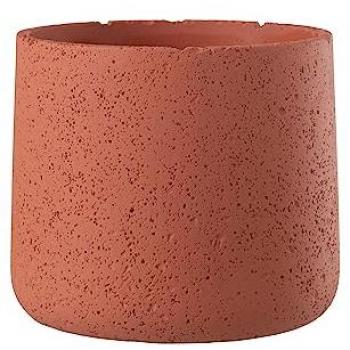 Cache-pot décoratif J-LINE orange 19x19x17 cm