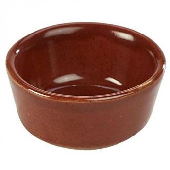 Genware Rustic Red Stoneware Ramekin – 45 ml Serving Pot