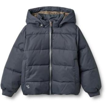 Wheat Puffer‑Jacke Cammoe – wasserdichter Kids‑Puffer mit Rippbündchen – blau Ink 152