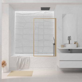 Pare-baignoire pliant 80x140 cm
