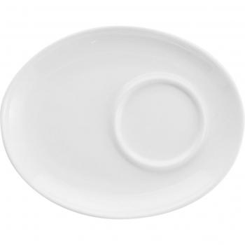 Sous‑tasse Petit‑déjeuner Ovale Blanc Rio Pulsiva