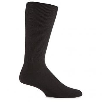 1 Pair Black Footnurse Oedema Extra Wide Cotton Socks