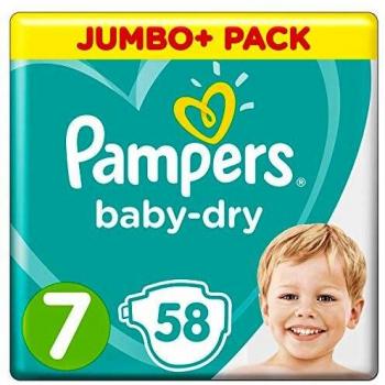 Pampers Baby Dry Size 7, 116 Nappies (2 Packs)