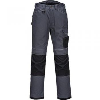 Portwest PW3 Mens Urban Work Trousers Grey / Black 48 31