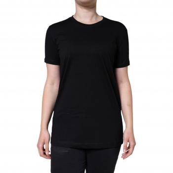 Dolce & Gabbana Black Wool Short Sleeves Crewneck Top (L)