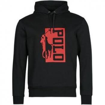 Sweat à capuche homme Polo Ralph Lauren noir logo big
