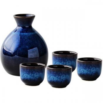 Set de Vin Sake Bleu Nimitime