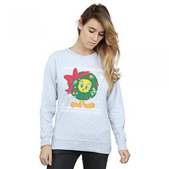 Sudadera Looney Tunes de Navidad para Mujeres con Tweety Pie