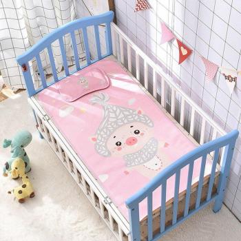 Herbabe 2pcs Reusable Baby Crib Mattress with Pillow and Summer Sheets 120x60cm