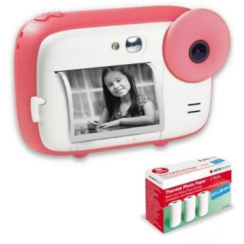AGFA PHOTO Pack Realikids Instant Cam + 3 rouleaux Papier Thermique ATP3WH