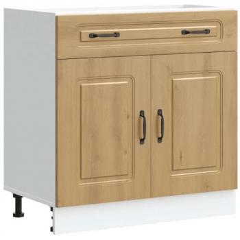 Armoire de cuisine Kalmar chêne bois d'ingénierie