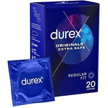 Durex Extra Safe and Lubricated Thick Latex Condoms x 24 (2 Boxes of 12)