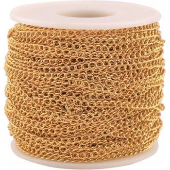 2 Meters Stainless Steel 3x4mm Tail Chain for Jewelry Making