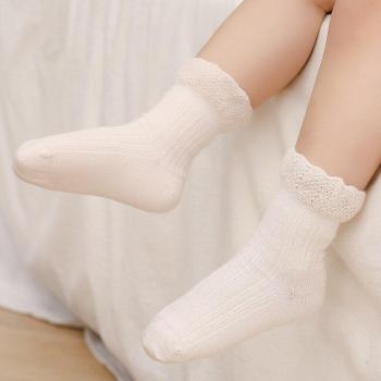 Chaussettes pour fille, 5 paires, couture à la main, automne