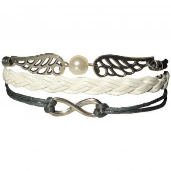 Berk Zwei‑Schild Armband – 45 cm, Kupfer, braun