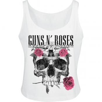 Guns N' Roses Floral Skull Top for Women