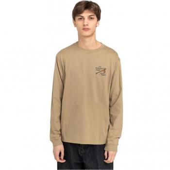 Camiseta de hombre Element Timber Roam manga larga marrón