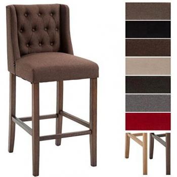 Cassandra Sgabello Alto per Cucina con Stile Classico Marrone Antico