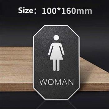 Restroom Sign, Male/Female Icons