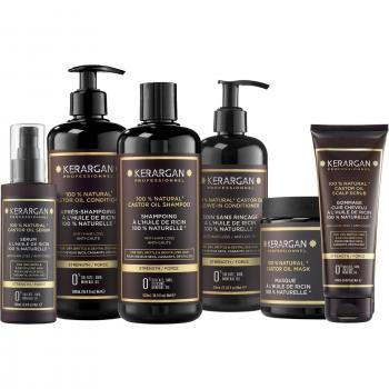 Kerargan Set Anti-Caduta Capelli con Olio di Ricino
