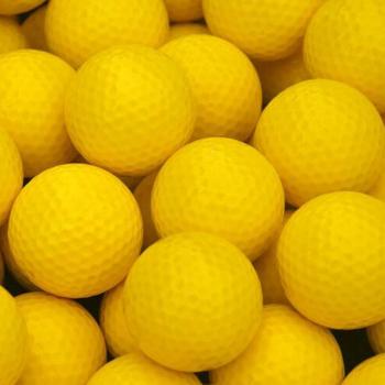 Synthetic Yellow Golf Ball for Practice