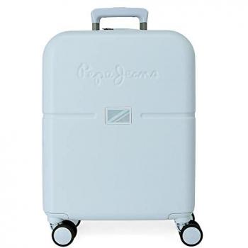 Maleta de cabina expandible rígida Pepe Jeans Accent azul 40x55x20 cm