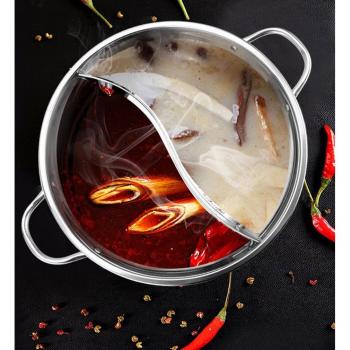 Twin Divided Cooking Pot for Induction and Gas