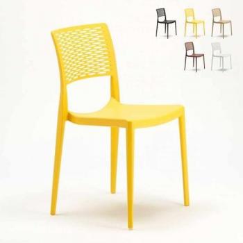 Cross‑Farbe Stuhl „Amazing Home Design“ – Stapelbar, Gelb