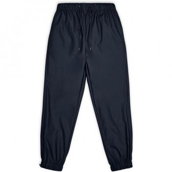 Pantalon Rains fluide taille haute bleu