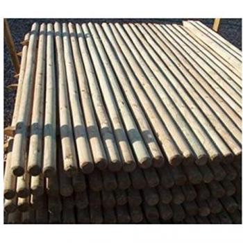 Treated wooden fence stakes 1.5m tall round