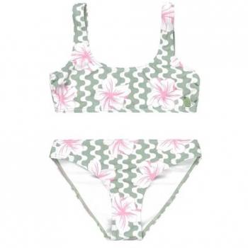 Set Bikini Roxy Party Waves Bralette Verde per Ragazzi 8 anni