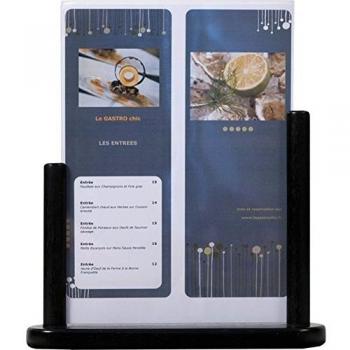 Securit Tischaufsteller DIN A4, Acryl, schwarz