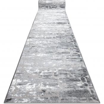 Alfombra Mefe 6184 Dos Niveles Vellón Gris Oscuro 80x570 cm