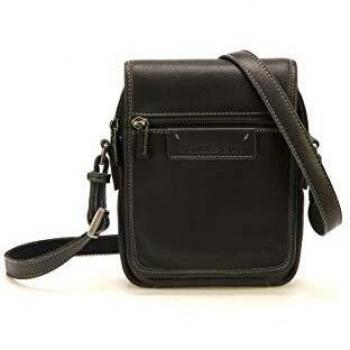 Pochette Arthur & Aston – Cuir Noir Compact