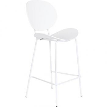 Taburete Fíjalo 50x51x104 mm en Metal Negro y Blanco