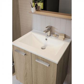 Allibert Alban meuble de salle de bain 60 cm chêne Hamilton