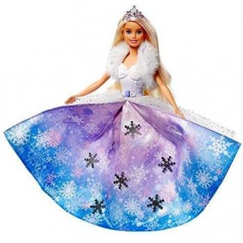 Barbie princesse Flocons avec robe dépliante