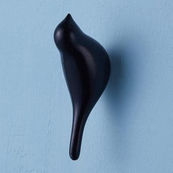 Wood Grain Bird Hooks