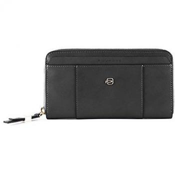 Portafolio Piquadro Negro con Cierre Zip