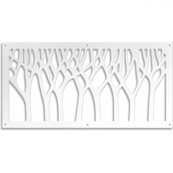 Bosco Pannello in PVC 47x94 cm Bianco – Parasole Traforato
