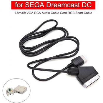 1.8m VGA RCA Audio Video Cable for SEGA Dreamcast