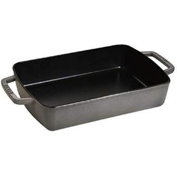 Staub Pirofila Rettangolare in Ghisa, Specialities Collection, Grigio Grafite