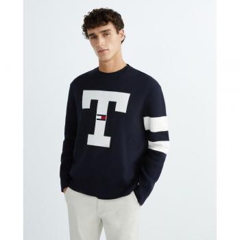Polo Hombre Tommy Hilfiger Letter Azul Marino RLX