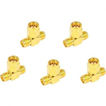 Paquete 5 uds. Cable Coaxial SMA M/H, Conector de Antena WiFi y Divisor