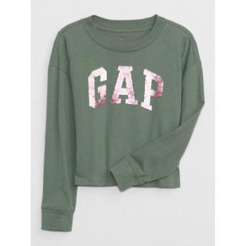 Logotipo Kids GAP Camiseta Verde 788206-193
