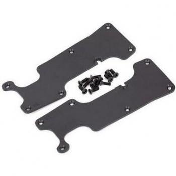 Traxxas Querlenker-Abdeckung schwarz hinten l/r + Schraubenset