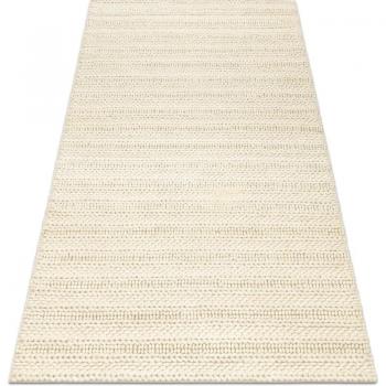 Tahar Hand‑Looped Wool Floor Mat – Cream 99002B