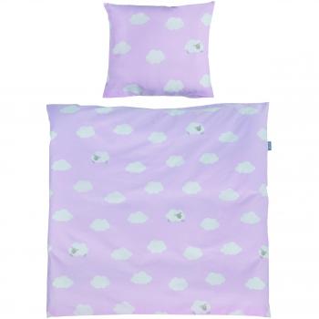 Roba Baby Bettwäsche 2-teilig Kleine Wolke rosa, 80 x 80 cm