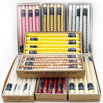 Colorful Threaded Paraffin Wax Candles
